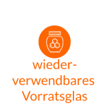 wiederverwendbares Vorratsglas
