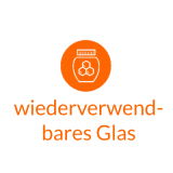 wiederverwendbares Glas