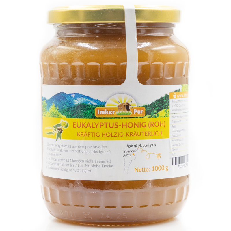 Eukalyptus-Honig (roh), 1 kg