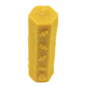Wachskerze "Bienenpoesie", 14.5x4,5 cm