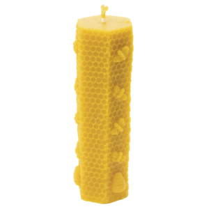 Wachskerze "Bienenpoesie", 14.5x4,5 cm