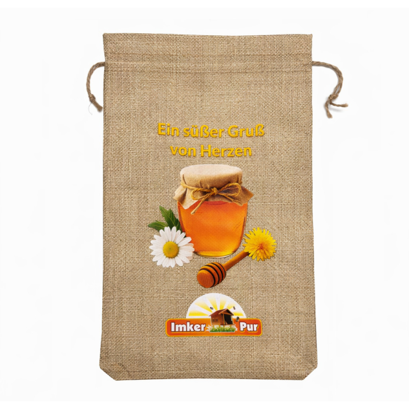 Geschenk Säckchen aus Leinen, 19x33 cm