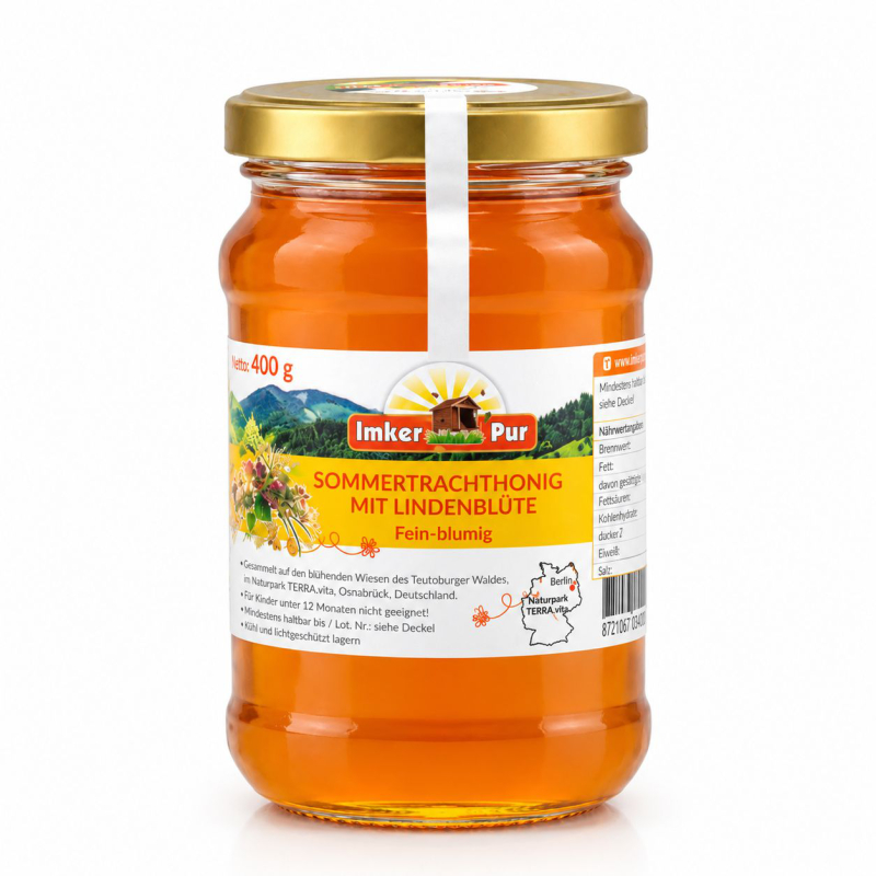 Sommertrachthonig mit Lindenblüte, 400 g